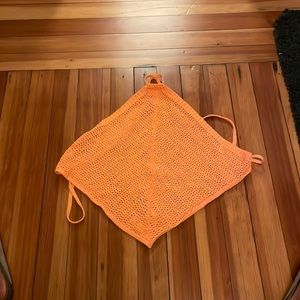 free people crochet bandana top